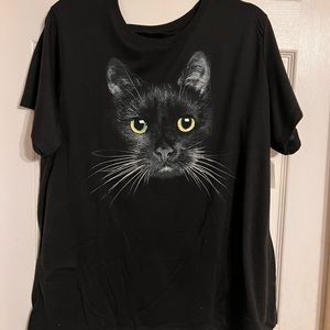 Black cat shirt 3x